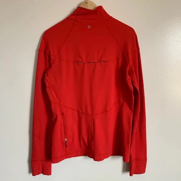 RED VINTAGE LULULEMON RUNNING PULLOVER - Picture 3 of 4